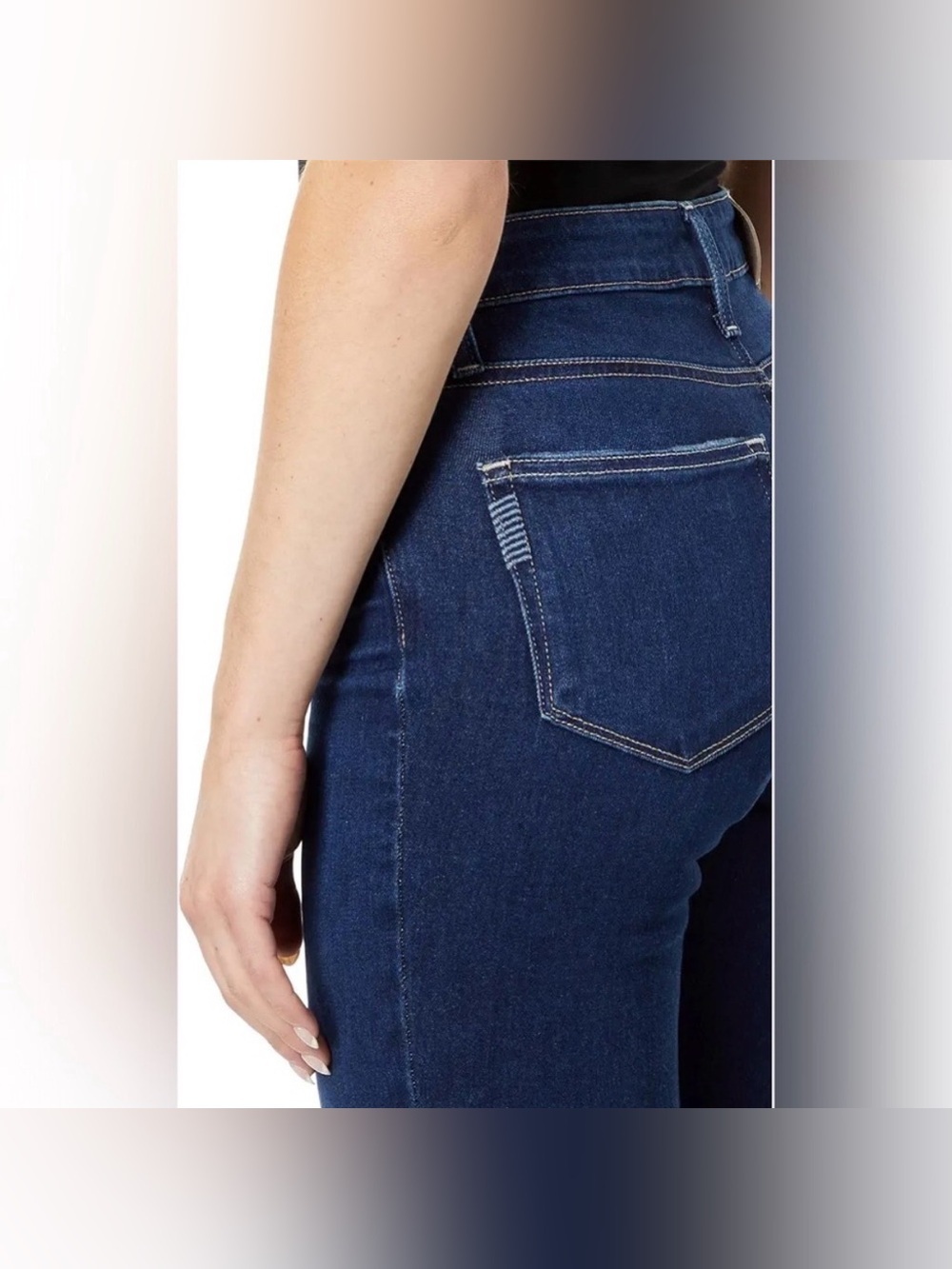 Paige "Hoxton Ultra Skinny" High Rise Dark Wash Skinny Jeans In Mona Color Sz 29 - Picture 2 of 11